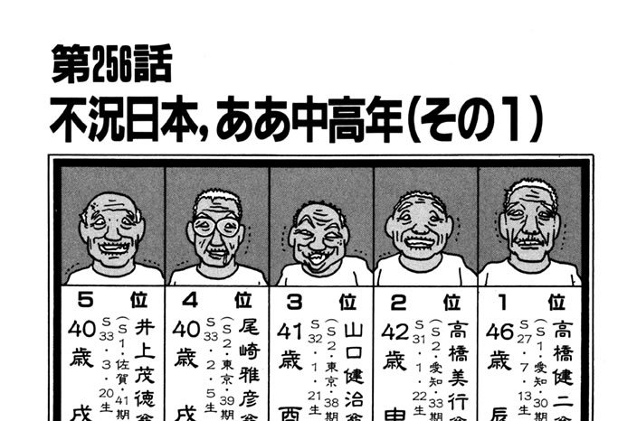 第256話　不況日本、ああ中高年（その１）