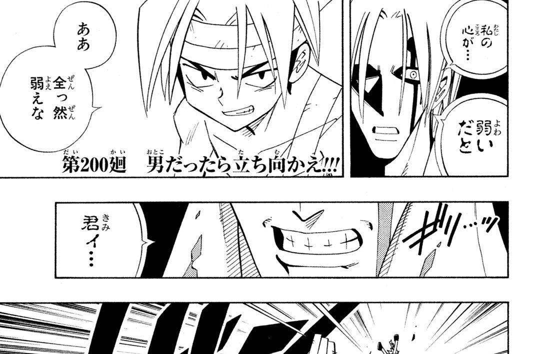 Shaman King シャーマンキング Kc完結版 武井宏之 第２００廻 男 おとこ だったら立 た ち向 む かえ コミックdays