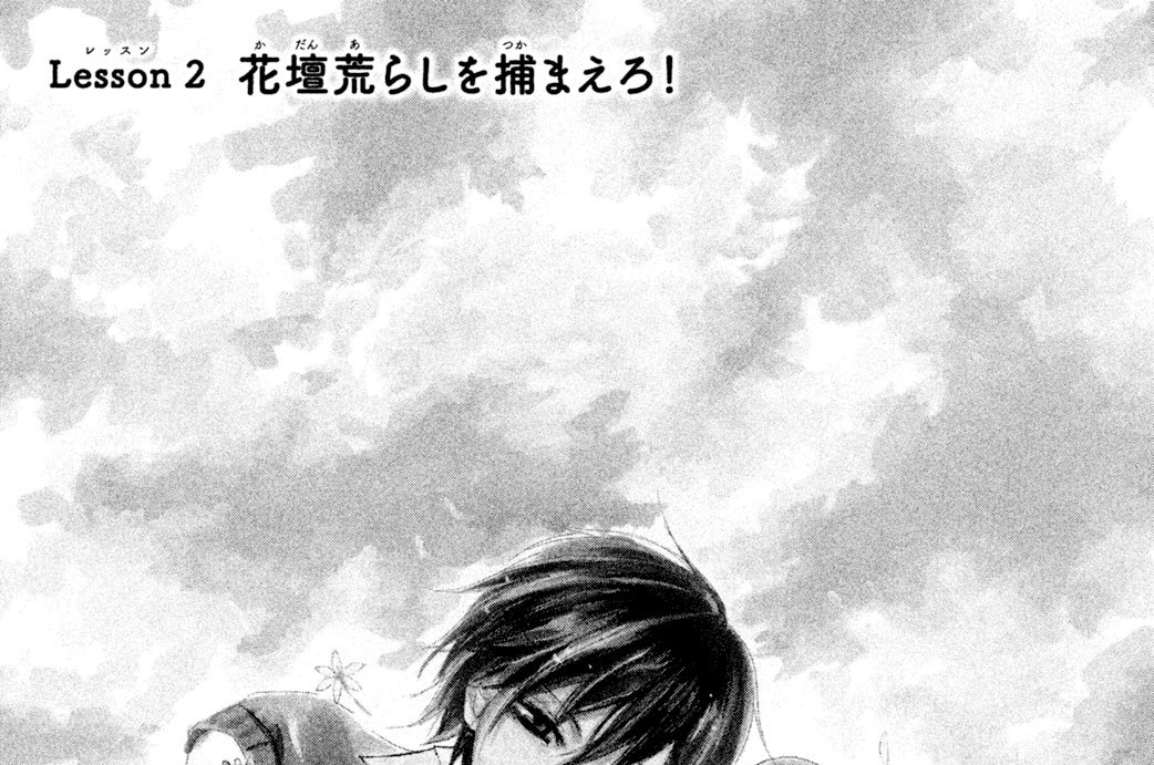 Ｌｅｓｓｏｎ（レッスン）２　花壇荒らしを捕まえろ！