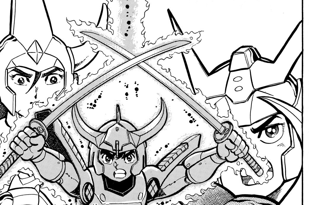 集結！　五人の鎧戦士