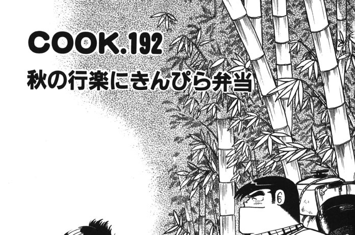 秋の行楽にきんぴら弁当
