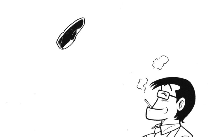 しみじみと男同士の九州鍋