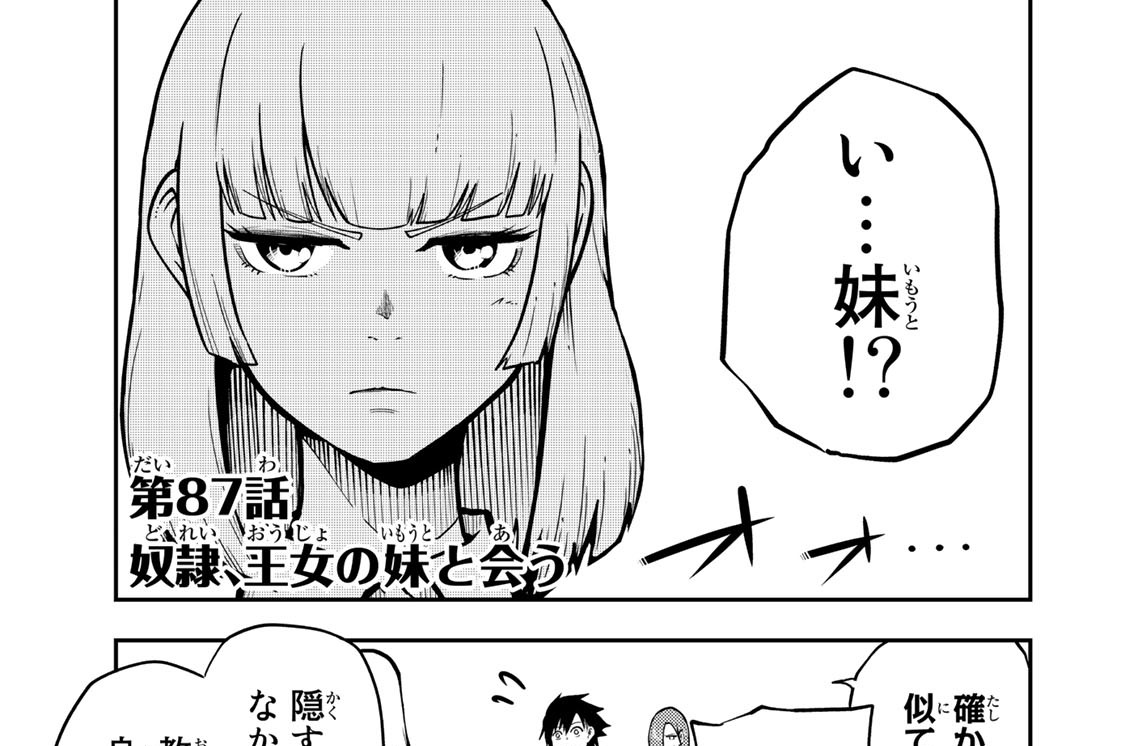 第８７話　奴隷、王女の妹と会う
