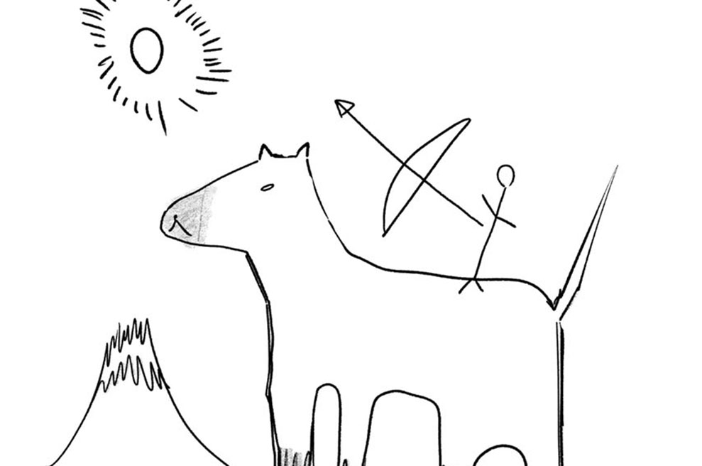 傷口と包帯 - 七井海星 / 休載イラスト　年賀状 | 月マガ基地